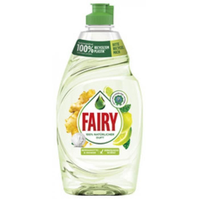 Fairy fairy liquide vaisselle naturals bergamotte ingwer, 430 ml