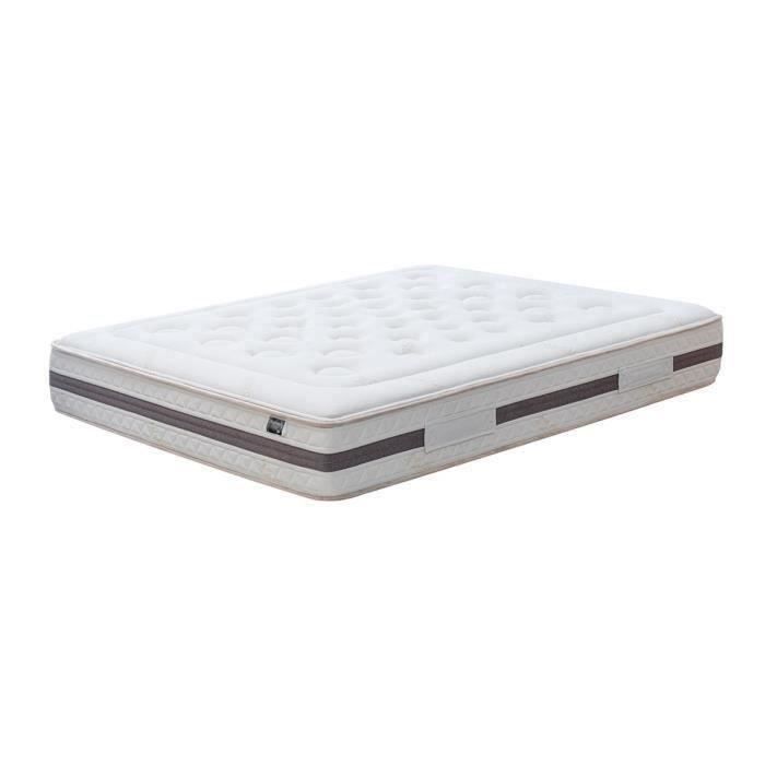 Matelas Latex 90x190 cm Kuo Dream - Mémoire de forme - H27 cm - Tissu bamboo - Oeko-Tex 100 - BIO NATUR