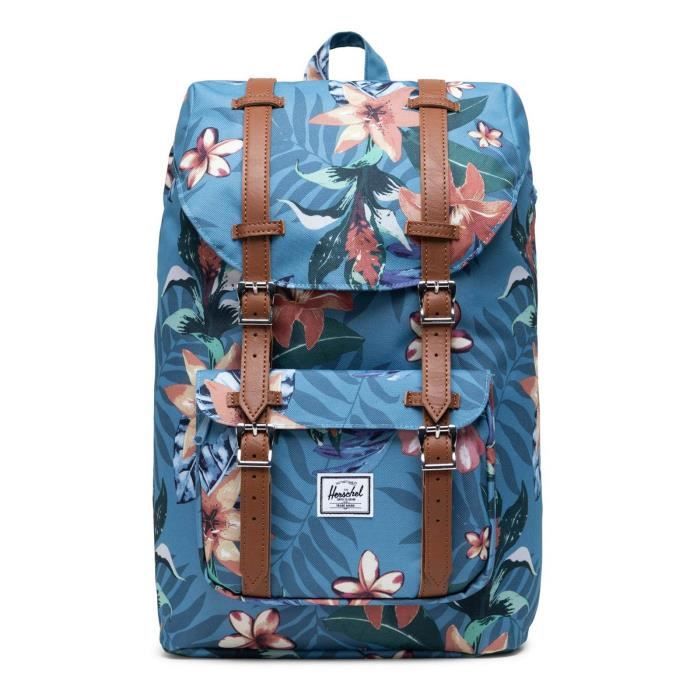 - 10492-03003-OS Herschel Little America Mid Volume Jaune Sac pour adulte unisexe Arrowwood Charbons en croix