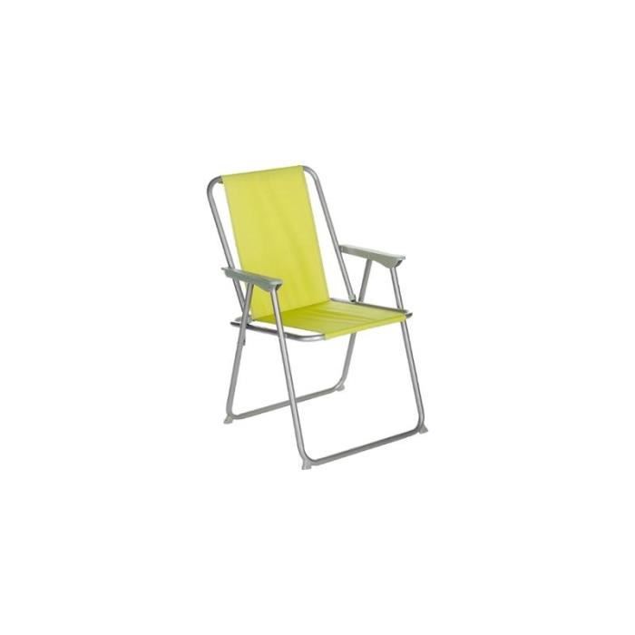 chaise pliante - intex - grecia - vert - polyester - aluminium - 53 x 56 x 75 cm