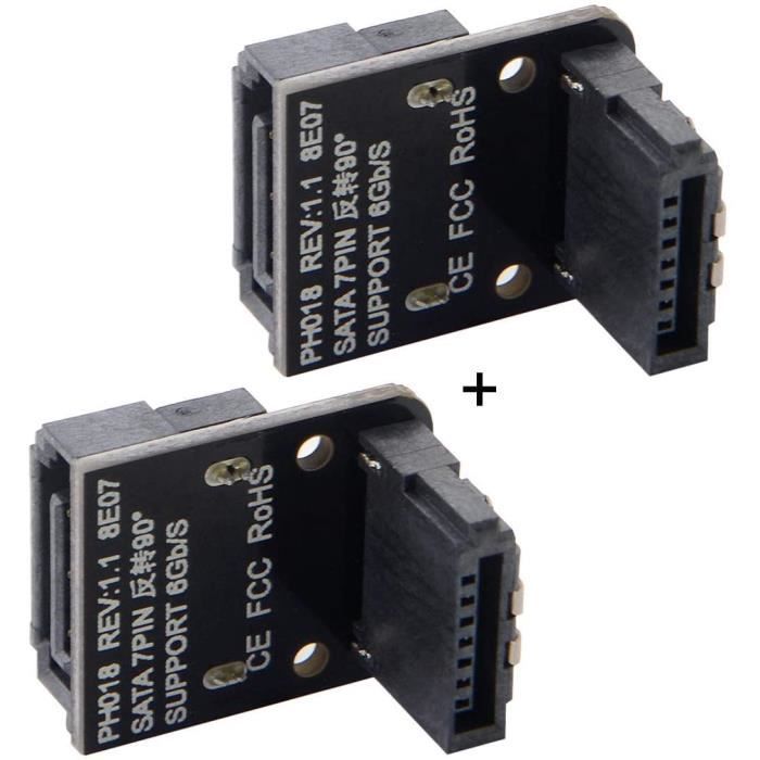 Câble SATA Mâle à Femelle 7+15 Broches - 1 Mètre - Uxcell - Pour Transfert Données Et Courant