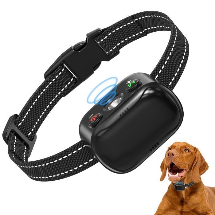 Comparer les prix de MASBRILL Collier Anti-Aboiement pour Chien Ultrasonique, Bip + Vibration / Ultrason pour Petite, Moyenne et Grande Chiens, Noir