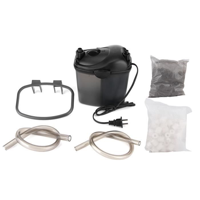 Meilleurs prix pour minifinker Filtre externe d'aquarium Filtre externe ABS avec support, avec anneau en céramique de coton biochimique, jardin pompe