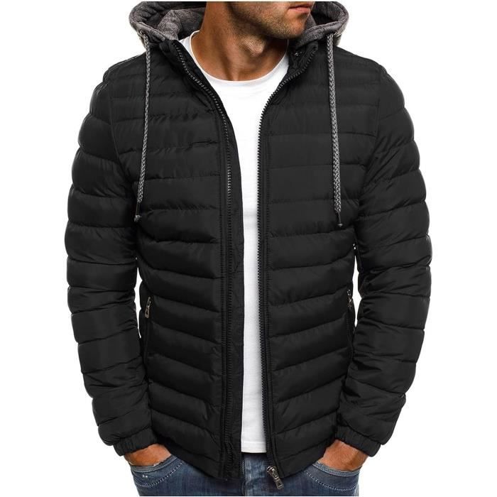 Doudoune Blouson Homme Hiver Chaud pais Veste Moto paissir Chaud