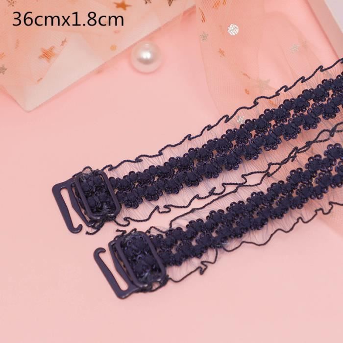3 Pinces De Soutien-gorge Réglables - Anti-dérapantes - Pour Sport, Course, Escalade - Noir, Blanc, Peau