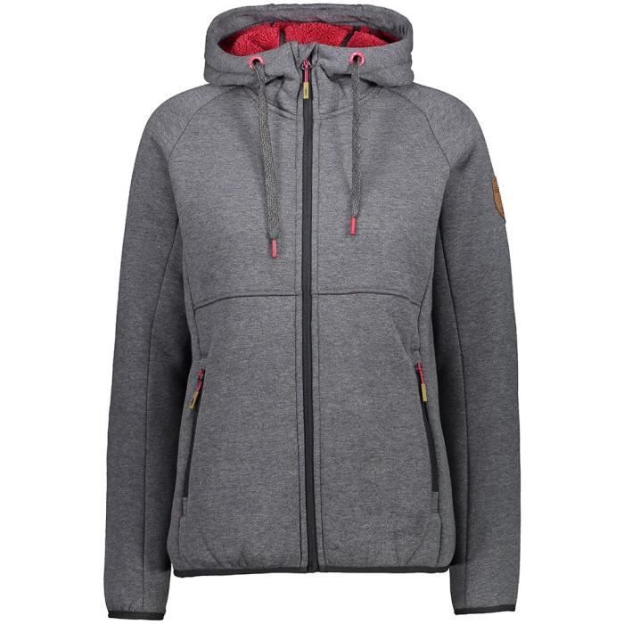 Veste en Polaire - CMP - 30M1776 - Femme - Noir - Respirant - Capuche Ajustable Veste en Polaire - CMP - 30M1776 - Femme - Noir - Respirant - Capuche Ajustable