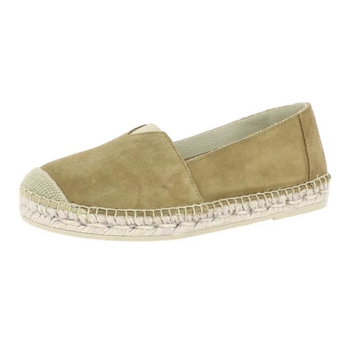 Espadrille en cuir on sale femme