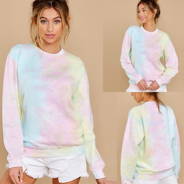 Sweat femme multicolore clearance