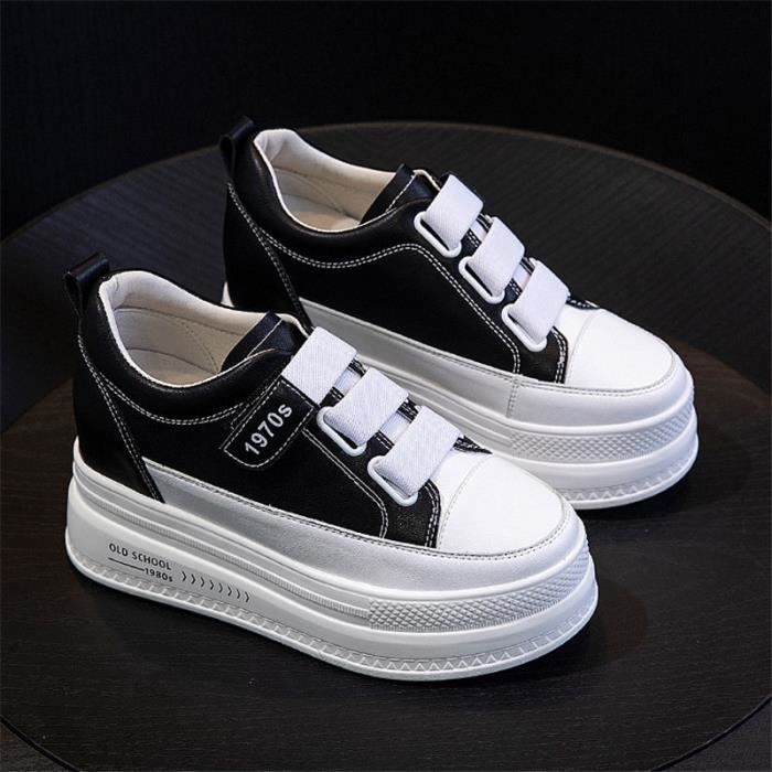 NY BASKET Femme t Baskets chaussures plateforme noir Noir