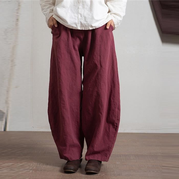Pantalon décontracté en lin de coton - Blanc cassé - HOMME | H&M BE