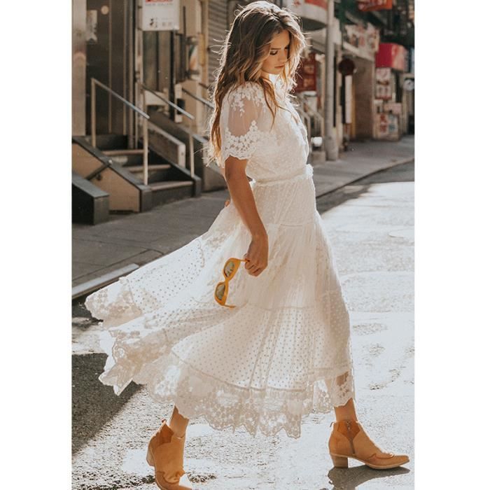 Cdiscount robe blanche online