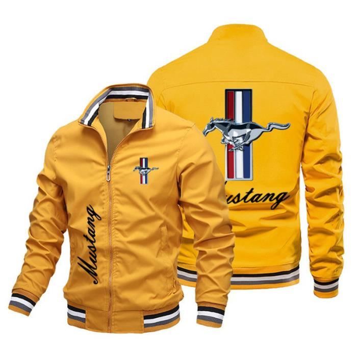 Blouson Homme MUSTANG imprimé Mode Regular Fit Col montant Veste Zippée