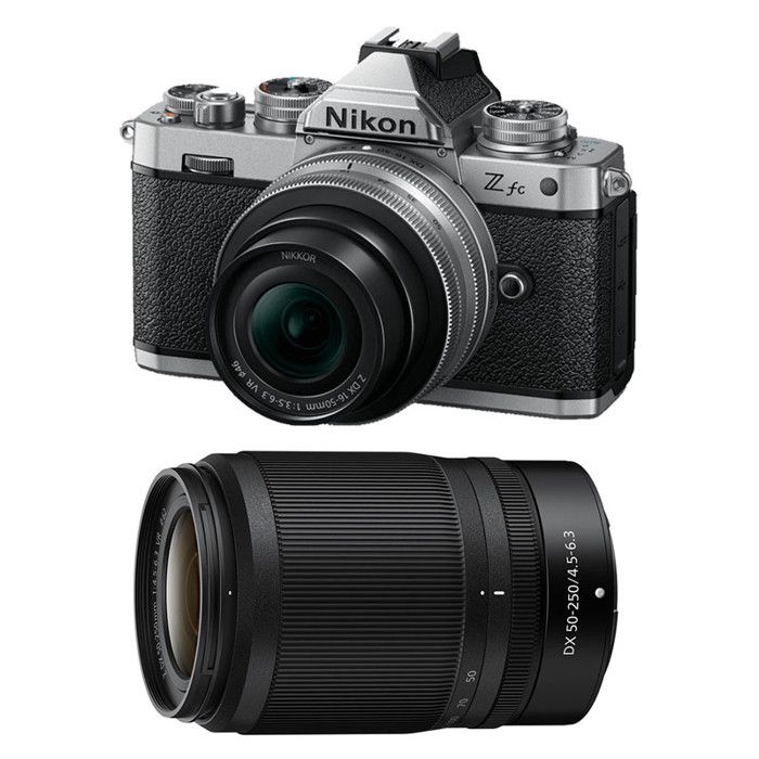 NIKON Z fc + Z 16-50 Silver + Z 50-250