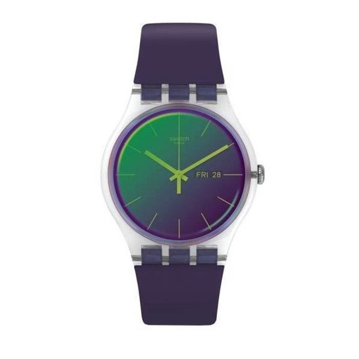 Swatch SUOK712 montre quartz mixte Transparent , - Achat/vente montre -  Cdiscount