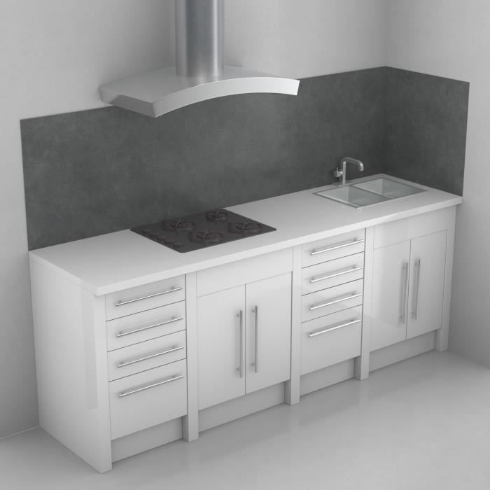 credence cuisine pvc cdiscount