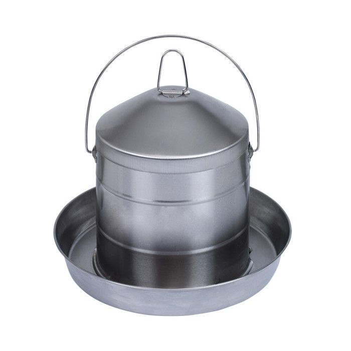 Comparer les prix de Abreuvoir Volailles En Acier Inoxydable 8l