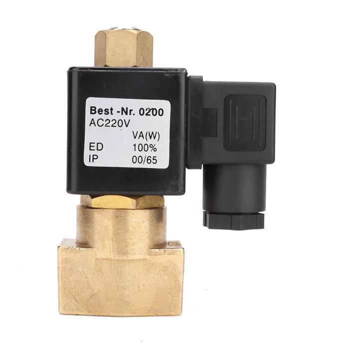 Électrovanne Eau/gaz Laiton DN32 Normalement Fermée - 1-1/4" - Tensions : 24V, 12V, 110V, 220V - IP65 étanche