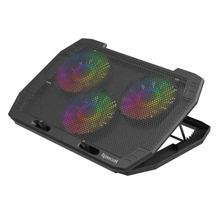 Redragon GCP511 INGRID Support ventilé pour PC Portable Ordinateur jusqu'à 17 Retroéclairage RGB 3 ventilateurs Neuf - vue 4
