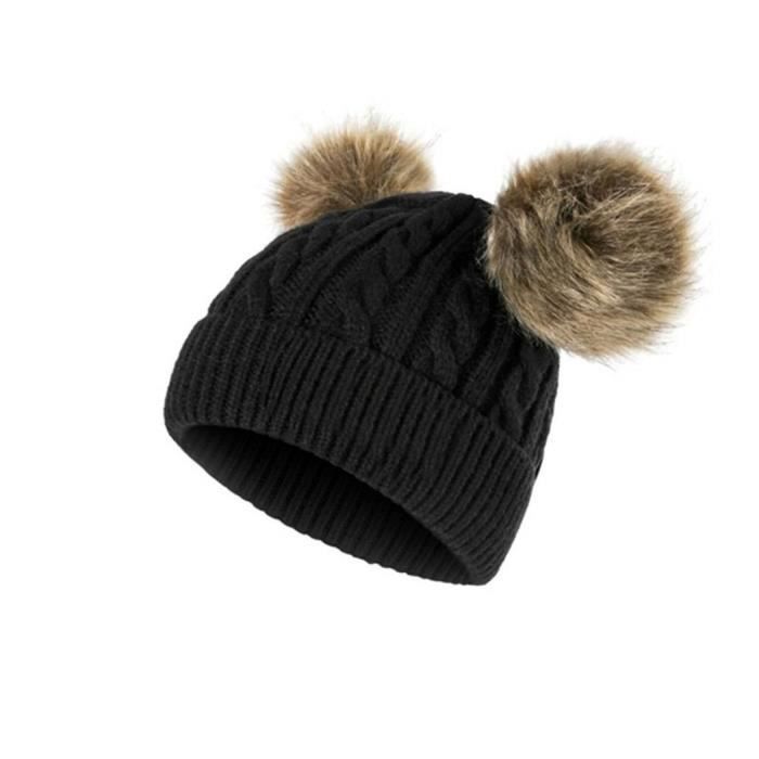 Bonnet D Hiver Chaud Mignon Bebe Garcon Fille Double Pompon Toddler Bonnet Chaud Bonnet Noir Cdiscount Pret A Porter Bonnet D Hiver Chaud Mignon Bebe Garcon Fille Double Pompon Toddler Bonnet Chaud Bonnet Noir Cdiscount Pret A Porter