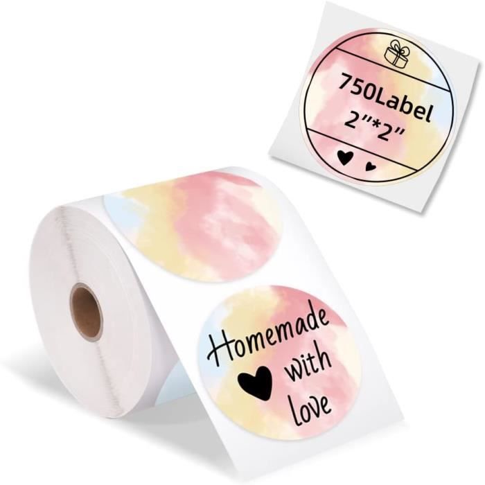 Phomemo Étiquettes Thermiques 50x50 Mm Starry Sky Multicolores Vert Ciel Étoilé – 500 Étiquettes/Rouleau