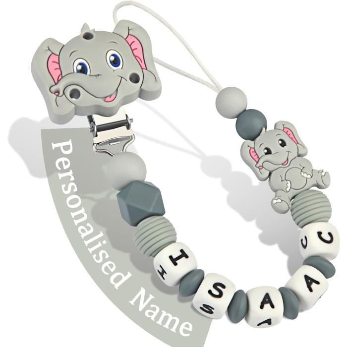 Yolnkos Attache Sucette Nom Personnalis Prenom l phant Tetine Clips yolnkos-attache-sucette-nom-personnalis-prenom-l-phant-tetine-clips