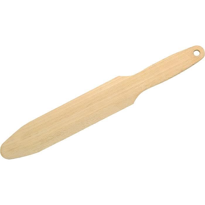 Râteau à Crêpes En Bois Fackelmann - Ustensile De Cuisine Pour Crêpière - 20 X 12 Cm