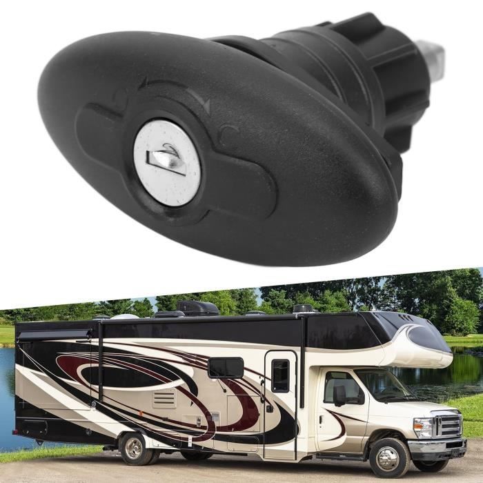 Serrure Compression Rotative 30mm Pour Camping-car - Alliage Zinc Et Nylon, Pour Portes 1-35mm