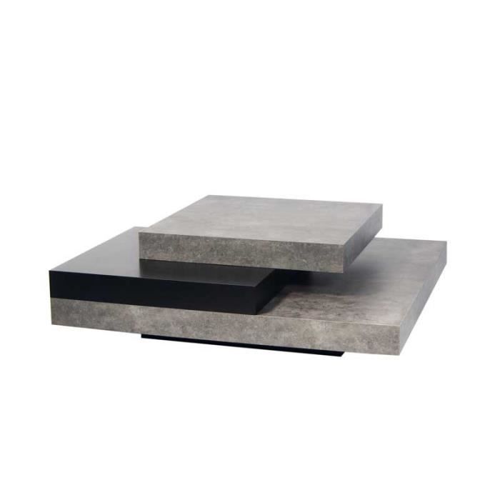 Table Basse Carre Gris Achat Vente Pas Cher