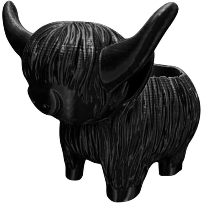 Jeffergarden Statue de Vache, Figurines de Vache Miniatures en Résine Synthétique, Figurines d'animaux Décoratives pour la Décoration de Jardin et de Bureau