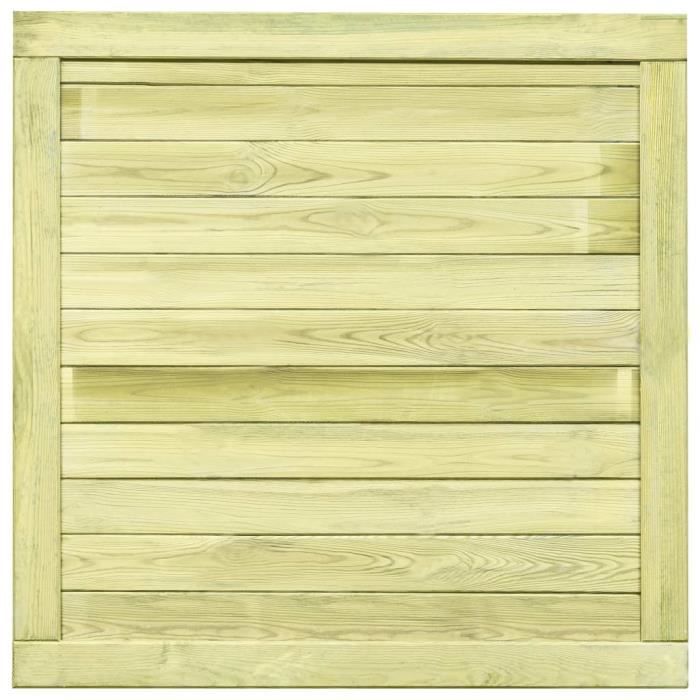 vidaXL Portail jardin pin imprégné 100x100 cm