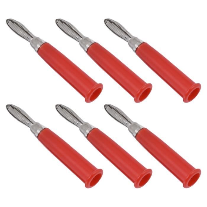 Xiatiaosann 10 PCS 4mm Fiche Banane Coupleur Femelle à Femelle Isolé Banane Prise Jack