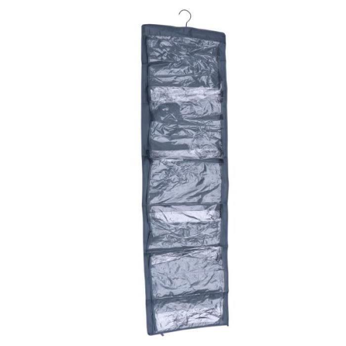 Organisateur Mural Suspendu Oxford Avec Poches Transparentes - 90x33 Cm - Pour Planning, Notes, Rangement - Accrochage Porte Ou Mur