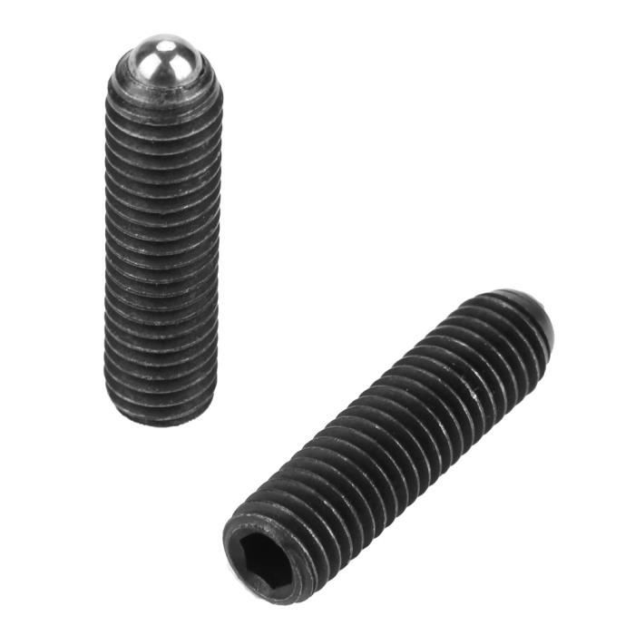 Zerone Piston à bille Lot de 10 pistons à ressort à bille en acier au