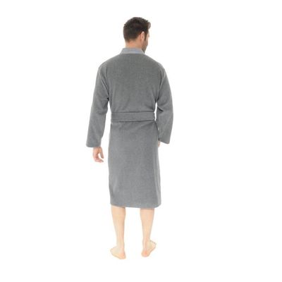 Kimono Femme VOGMATE - Robe De Chambre Longue Style Japonais - Imitation Soie - Motifs Geisha Et Sakura