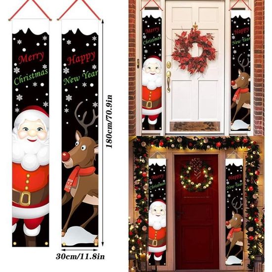 Panneau En Bois Joyeux Noël, Décorations De Noël Pour Porte D'entrée