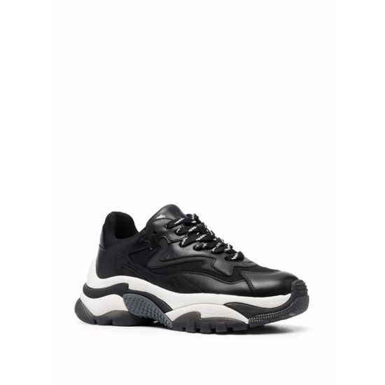 ASH FEMME ADDICTBLACK NOIR CUIR BASKETS Noir Cdiscount Chaussures