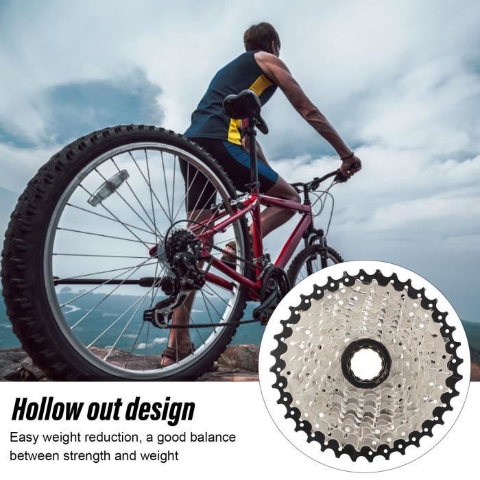VGEBY Cassette de vélo ZTTO Vélo de Route Roue Libre Cassette Pignon 11 Vitesse 42T Accessoire VGEBY Cassette de vélo ZTTO Vélo de Route Roue Libre Cassette Pignon 11 Vitesse 42T Accessoire