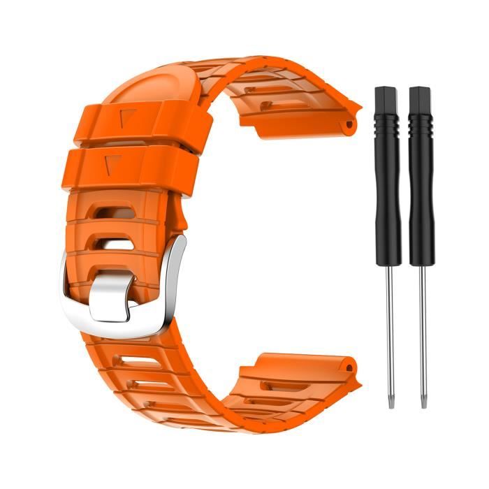 Bracelet de montre et tournevis pour Garmin forerunner 920xt Bracelet de  remplacement en silicone orange , - Achat/vente montre Mixte Adulte Simili  - Cdiscount