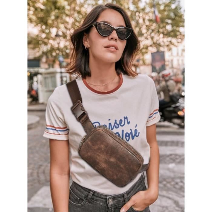 Sac banane en online cuir pour femme