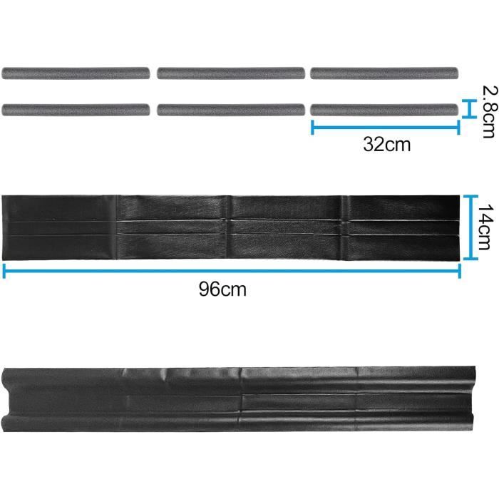 3 Pièces Boudin De Porte Isolant 96 Cm – Stop Courant D’Air Double Bas De Porte, Brun – Isolation Intérieur & Extérieur