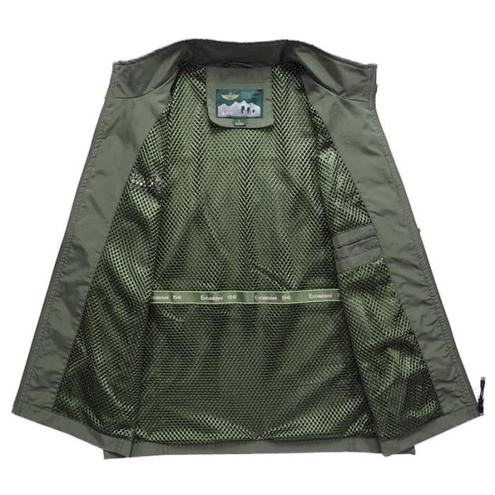 Gilet De Pêche Ausable Homme, Couleur Kaki, Taille L, Parfait état