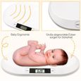 Einfeben Pèse-bébé Babywaagen Pèse-bébé plat numérique pour l'allaitement Pèse-bébé pour animaux adapté aux nouveau-nés-2
