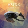 Lunettes 3D,Casque AR, lunettes AR intelligentes 3D vidéo réalité augmentée VR casque lunettes pour iPhone et Android - White[C6579]-2