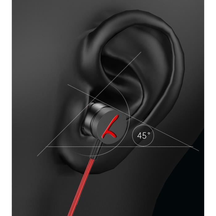 Écouteurs intra-auriculaires filaires 3,5 mm avec microphone pour