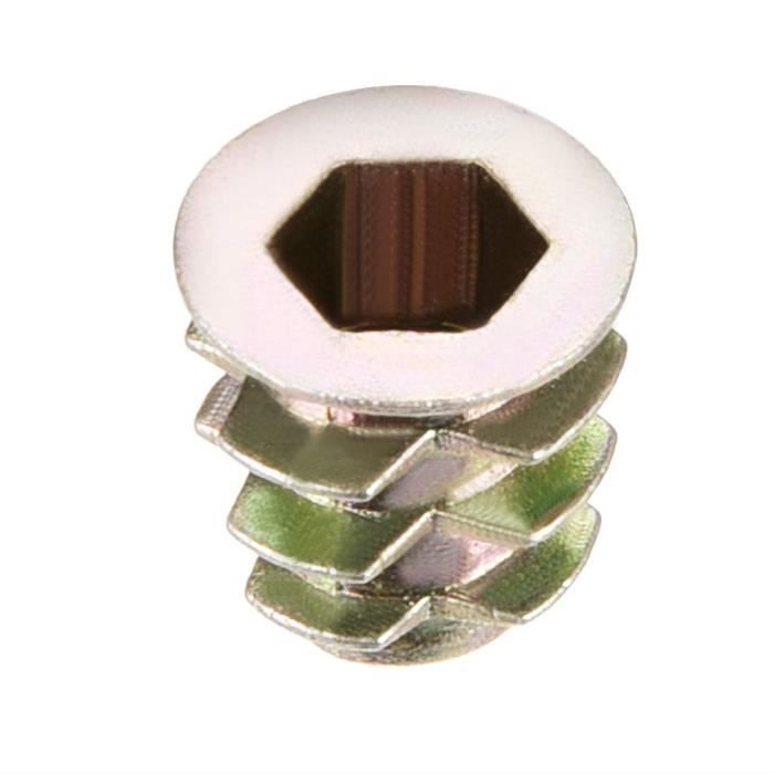Insert Fileté à Clou – Alliage Zinc, M5, Longueur 10mm, Lot De 30 – Uxcell