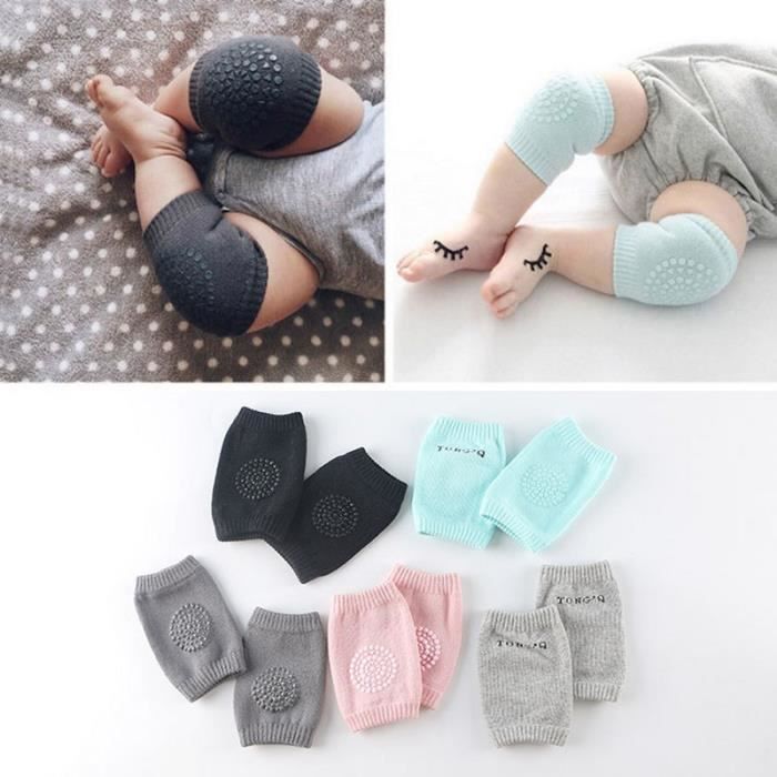 Lot De 5 Paires Chaussettes Bébé Antidérapantes - Coton Doux, Motifs Animaux - 12 à 36 Mois