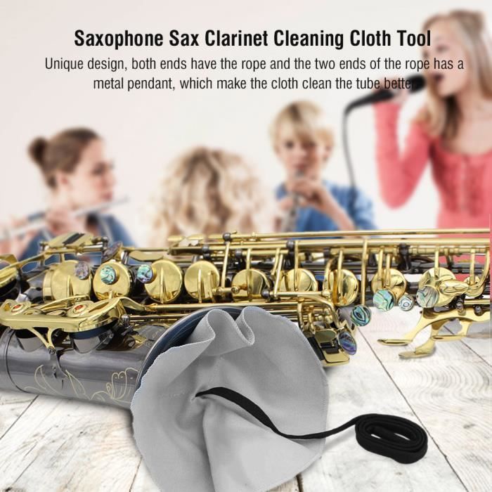 Garosa Chiffon de nettoyage pour saxophone Outil De Nettoyage De