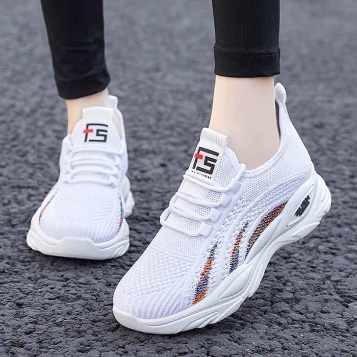 Chaussures De Sport Femme Allbestop - Maille Respirante Sans Lacets - Confortables Pour Quotidien