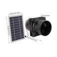 Ventilateur d'extraction solaire VGEBY - Tuyau Rond - Kit Panneau Solaire ABS - 10W 12V-3