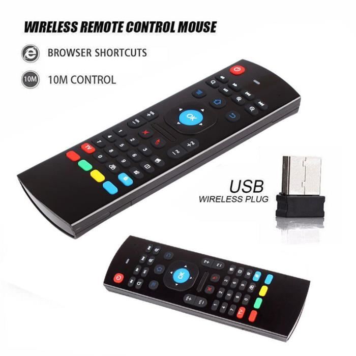 Dynamic Télécommande sans fil Clavier Contrôleur Air Mouse pour Smart TV  Android TV PC à prix pas cher